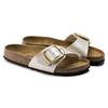 Birkenstock Madrid Big Buckle Birko-Flor - Graceful Pearl White
